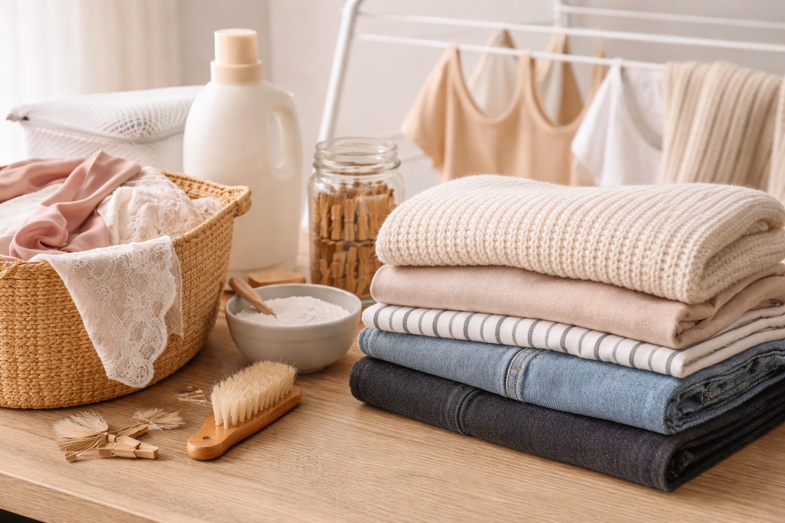 Guide til vedligeholdelse af tøj: vask, tørring og opbevaring så det holder længere